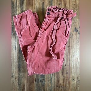 Denim Co Paper Bag Tie Waist Jeans